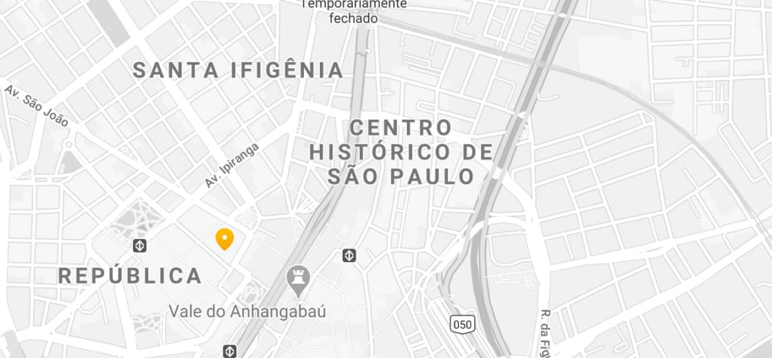mapa marcando o endereço em
                    Rua Ali Perto, 25 - São Paulo - SP
